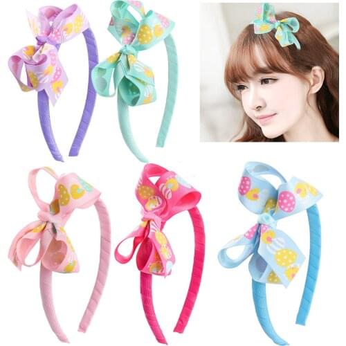 1cm cm bow hair band Japanese and Korean cartoon egg bubble flower cute hairpin headband