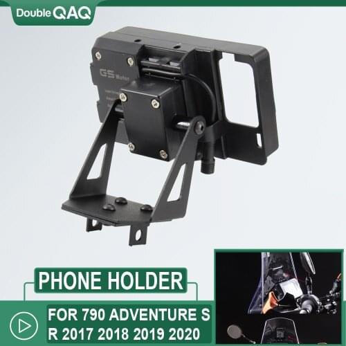 12MM and 16MM FOR 790 ADVENTURE S R 2017 2018 2019 2020 Motorcycle GPS/SMART PHONE Navigation GPS Plate Bracket Adapt Holder