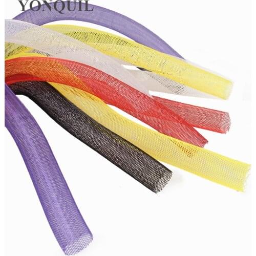 16MM Crinoline Tube Horsehair Nylon 32 Colors Non-Metallic Tubular Crin Trimming for Home Bus Decor Accessories 100Yards/Lot