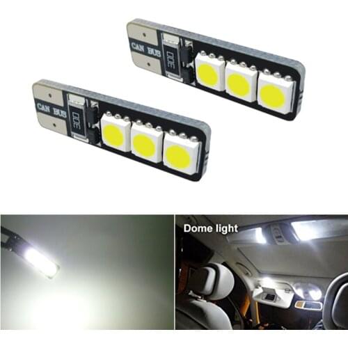 2X T10 Canbus 194 W5W LED Car Light Auto LED Bulbs Car Styling White For Opel Zafira Insignia Vectra b c d Astra h j g Corsa