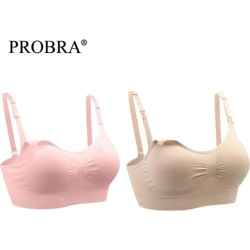 2Pcs/Sets Breast Feeding Without Underwire Maternity Nursing Bras Cotton Gorge Quality Clothes Women Underwear for Top Plus Size