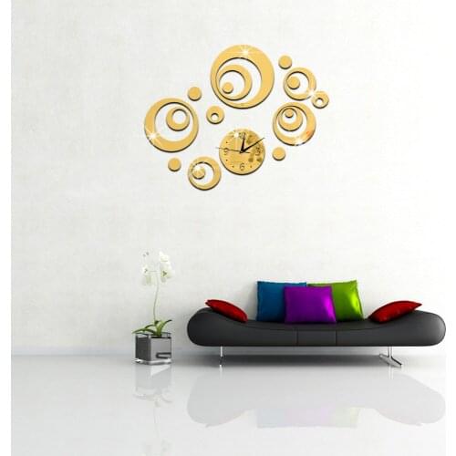 3D Wall Clock Spiegel DIY Wallclock Decorative Wall Watch Modern Design Sticker Horloge Murale Design Moderne