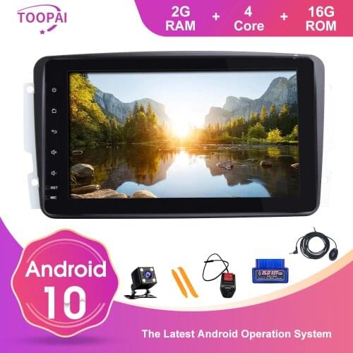 TOOPAI For Mercedes Benz CLK W209 Vito W639 Viano Vito Android 10 GPS Navigation Car Multimedia Player Auto FM Radio Stereo SWC