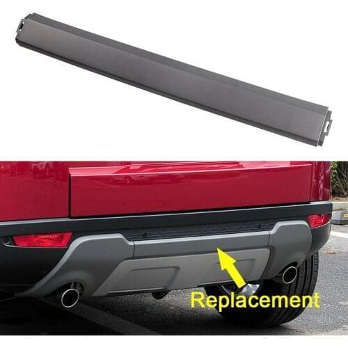 Car Rear Bumper Lower Central Bar Trim Cover For Land Rover Range Rover Evoque 2012 2013 2014 2015 2016 2017 2018 Gray ABS
