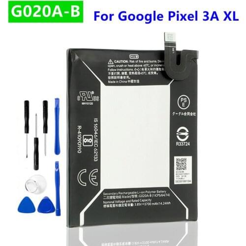 G020A-B Battery 3700mAh For HTC Google Pixel 3A XL 3 A Mobile Phone Batteries GO2OA-B + Free Tools