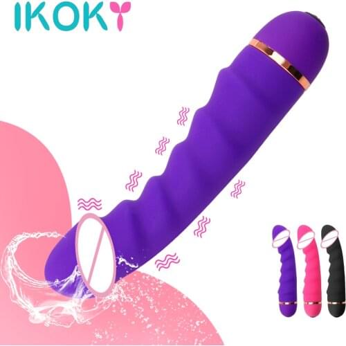 IKOKY AV Stick Vaginal Massager Dildo Vibrator Sex Toys for Women 20 Speeds G Spot Clitoris Stimulator Female Masturbator