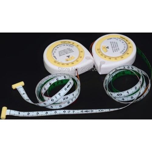 BMI measure tape Water drop shape Accurate health BMI Calculator BMI body measure tape,14pcs/lot