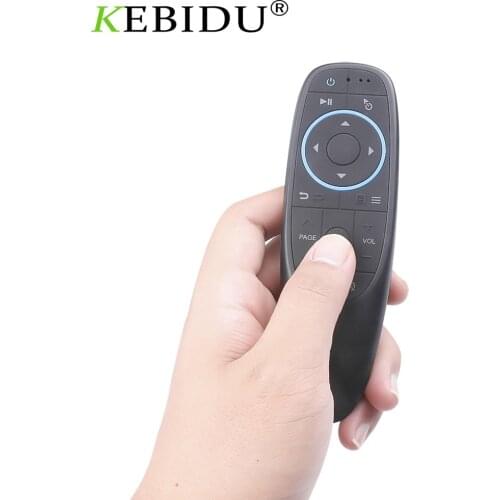 KEBIDU G10BTS Bluetooth 5.0 Mini Air Mouse Wireless Remote Control Receiver Smart For Xiaomi Android TV Box Phone