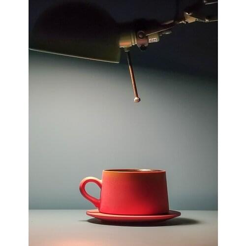 Ceramic Coffee Cup Latte Small Exquisite Light Luxury Nordic Ins Minimalist Creative Household