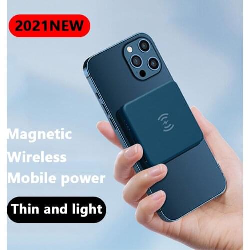 5000mAh Magnetic Wireless Power Bank Fast Charger For Magsafe mini powerbank For iphone12 12pro 12promax Magnet External Battery