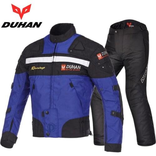 DUHAN riding a motorcycle jacket suit warm motorcycle clothes pants