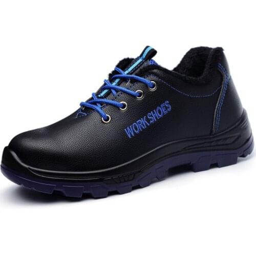 Men Breathable Work Boots Casual Steel Head Safety Shoes Work Shoes Safety Lightweight Midsole Anti-puncture Anti-slip
