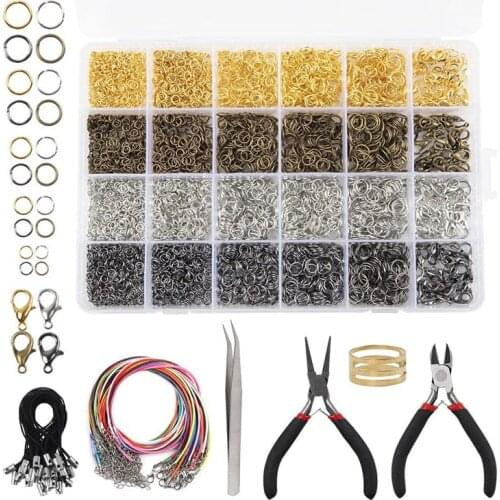 Diy Handmade Jewelry Accessories Combination Set Jumping Ring Lobster Buckle Mobile Phone Rope Necklace Rope Tool Pliers