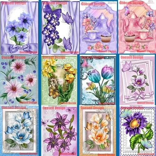New 5d diamond embroidery full set flower rhinestone pictures 5d diamond art kit decoration home wall sticker beaded embroidery