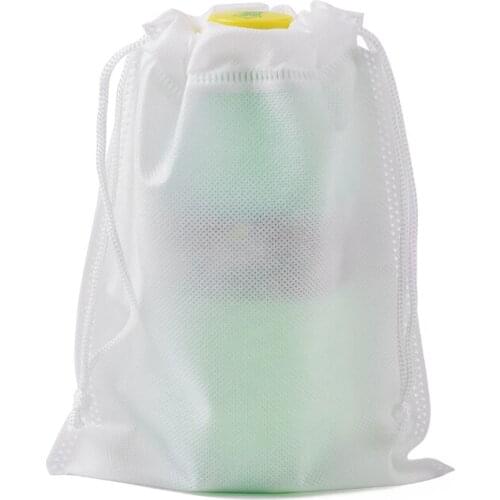 Wholesale Custom Logo Wedding jewelry organizer 50pcs/Lot 25x35cm White Christmas Gift Packaging Fabric Non Woven Drawstring Bag