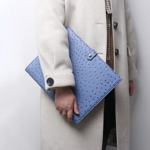 Factory Wholesales Green Python A4 Big Capacity Document Bag Business Briefcase File Folders for Women Gift