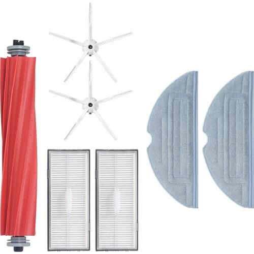 Main Brush Mops Cloths Side Brush HEPA Filters Dust Bags Accessories Spare Parts For Roborock S7 Vacuum Cleaner Sweeper