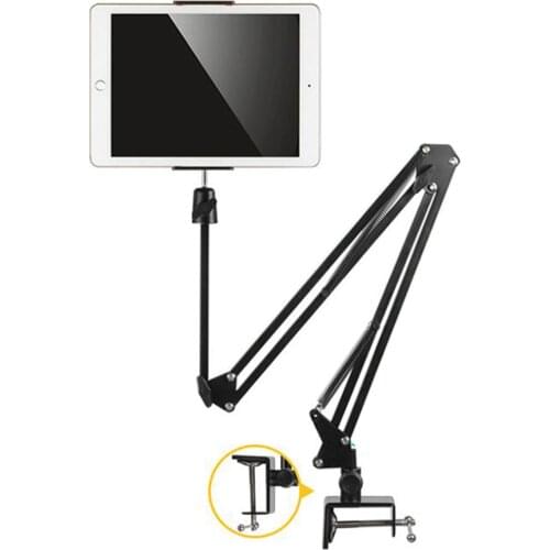 SOONHUA Phone Stand Cell Phone Holder Stands Clip-On Flexible Long Arms Tablet Mount Bracket Phone Holders For Desk For IPhone