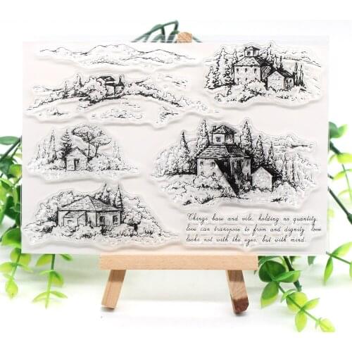 House Transparent Clear Silicone Stamp/Seal for DIY scrapbooking/photo album Decorative clear stamp