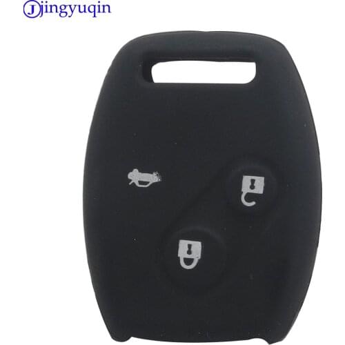 Jingyuqin jingyuqin Silicone Cover Case for HONDA 2003 2008 2009 Accord CR-V CRV Civic Pilot Key Case