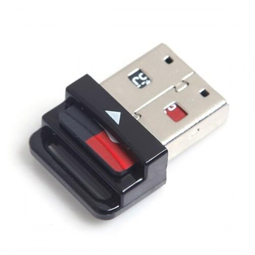 USB 2.0 to Micro SD T-Flash SDHC Memory Card Reader Writer Adapter for Cell Phone Tablet Black