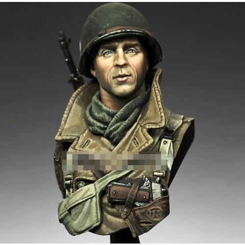 1/10 US 101st Airborne Siege of Bastogne, Resin Model figure Bust GK, Military theme, Unassembled and unpainted kit