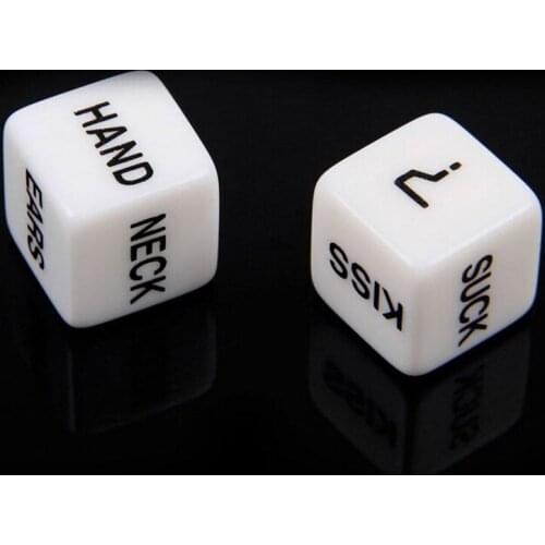 1 Pair=2pcs Erotic Dice Game Toy For Bachelor Party Fun Adult Couple Funny Novelty Product