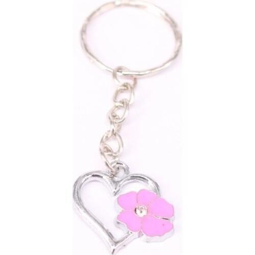 1Pcs Heart Charm Keychain For Keys Car Key Ring Souvenir Gifts Jewelry Lover key chain KC51