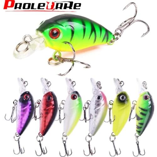 1pcs Mini Minnow Fishing Lure 45mm 4g Crank Wobblers Hard Bait Jig TopWater SwimBait Crankbait Carp Bass Pesca Fishing Tackle