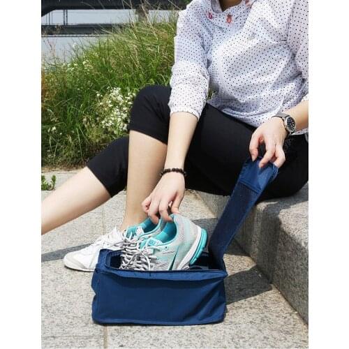 1PC Nylon Travel Shoes Bag Organizer Laundry Shoes Sorting Pouch Portable Storage Bag Double Zipper Travel Storage Box NB 001