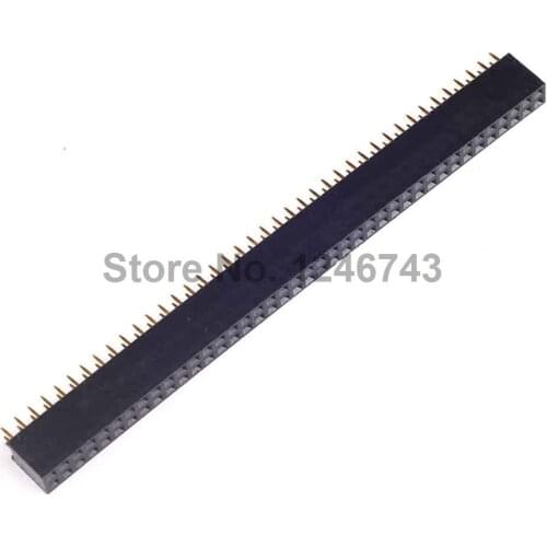 10PCS Pitch 2.54mm 2x40 Pin Female Double Row Pin Header Strip