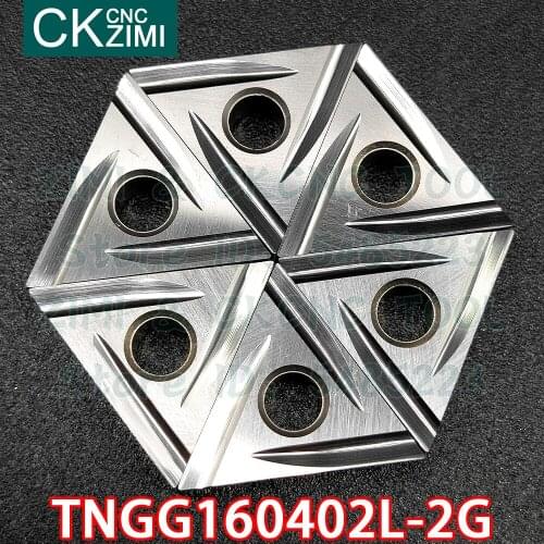 10pc TNGG160402L-2G ZM350 TNGG 160402L 2G Cermet inserts slotting insert tools CNC Lathe cutter External Turning Tools for steel