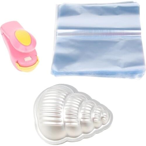 2pcs Bath Bomb Mold Soap Making Mould Tools + Sealer +200 Shrink Bags
