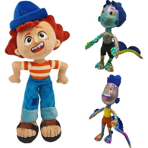 36-43CM Pixar Luca Paguro Alberto Cofanojilia Girls Animated Luca Sea Monster Cartoon Soft Plush Childrens Birthday Gift