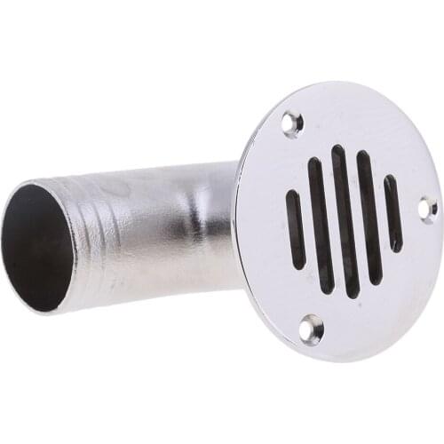 38mm 316 Stainless Steel Boat Deck Drain Scupper- Fixed Cover 90 Degree
