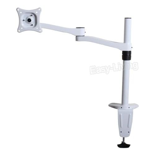 Aluminum Desktop Monitor Mount Arm Full Motion 360 Degree 13-24" LCD LED Computer Monitor Holder Loading 5kgs White