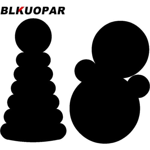 BLKUOPAR for Geometric Stacked Images Decals Vinyl Car Stickers Air Conditioner Laptop Refrigerator Sunscreen Funny Decoration