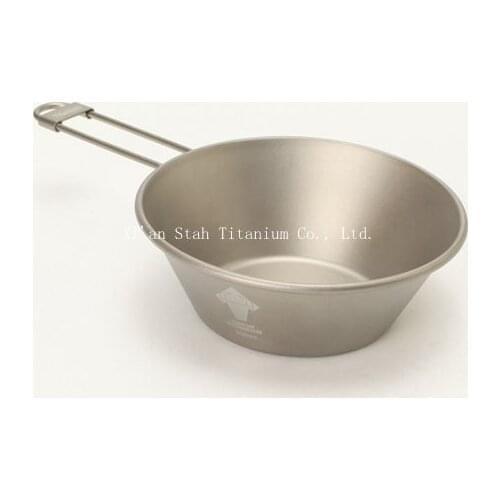 Pure Titanium Ti Bowl Boiler 325ml 52g/pc for Outdoor camping Hiking Trekking Travel