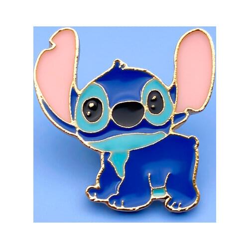 Lilo and Stitch Donald Duck Brooch Cute Cartoon Disney Brooches Anime Figure Stitch Badge Pins for Children