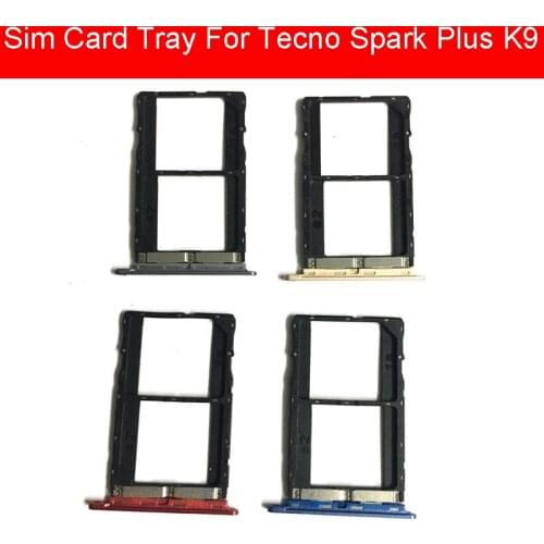 SIM Card Tray Holder For Tecno Spark Plus K9 Micro SD Reader Card Slot Adapter Replacement Repair Parts