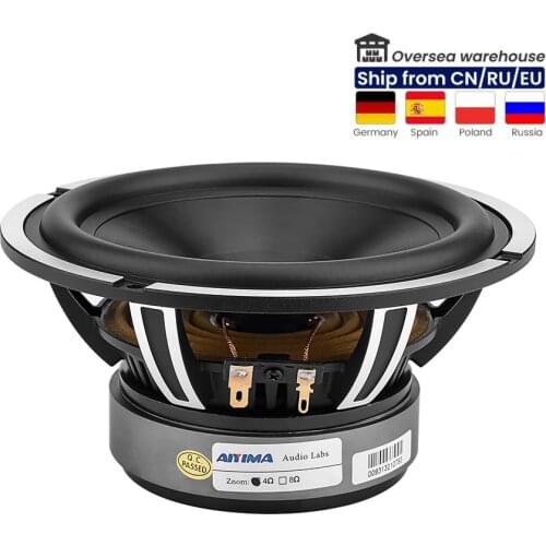 AIYIMA 6.5 Inch 50W 4Ohm Speaker Woofer Fever Car Horn Cast Aluminum Basin Frame Bass Loudspeaker For Home Car Audio Column