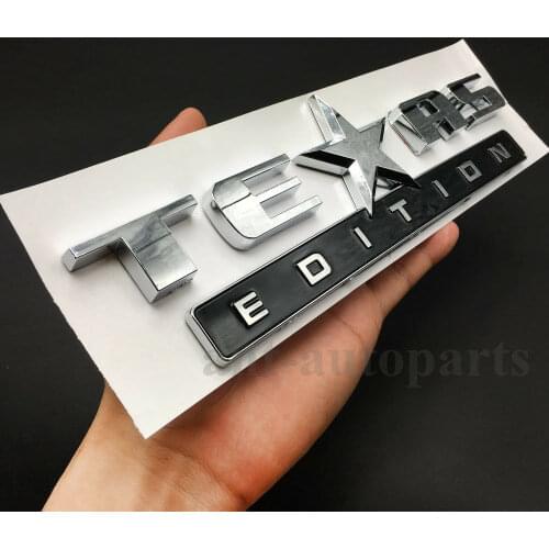 Texas Edition Star Flag Car Auto Body Side Emblems Badge Decal Sticker ABS