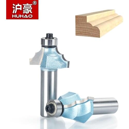 HUHAO 1pc 1/2" Shank Industrial Grade Router Bits For Wood Classical Mounlding Bit Tungsten Carbide Woodworking Endmill Tools