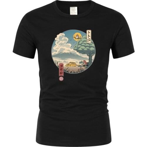 Neighbors Cotton Fabric T-Shirt For Men Casual Classic Japan Style Short Sleeve T Shirt Popular Anime Harajuku Top Camisetas