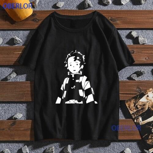 Funny Silly Face of Tanjirou T-Shirt Fashion Casual Fitness Cool O-Neck Mens Anime T Shirt Summer Clothing Boyfriend Gift