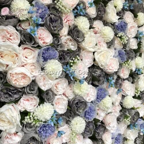 Artificial Flower Wall And Fake Flowers Runner Use Rose Peony For Wedding Background Decoration
