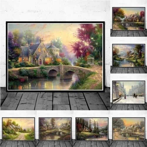 Classic Paintings Landscape Canvas Painting Posters and Print Reproductions Wall Art Picture for Living Room Home Artwork Decor