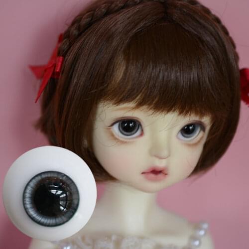 BJD doll eyes suitable for 12mm, 14mm, 16mm size human style chocolate color glass eyes doll accessories