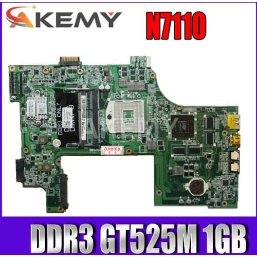 Akemy For Dell Inspiron 17R N7110 Laptop Motherboard DAV03AMB8E0 CN-037F3F 037F3F 37F3F HM67 DDR3 GT525M 1GB