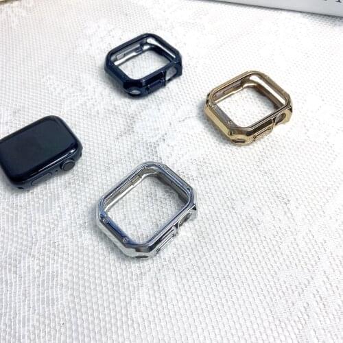 TPU Soft Frame Protector Case for Apple Watch Band Seriers 6se5 4 3 2 42/38mm Bumper cover for iWatch 40/ 44mm
